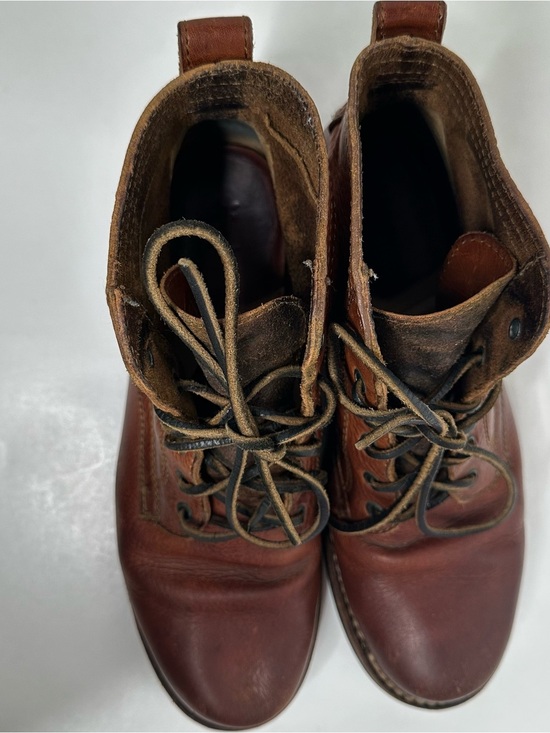 Frye Men’s Cognac Leather Lace Up Boots Size 10 main image 9